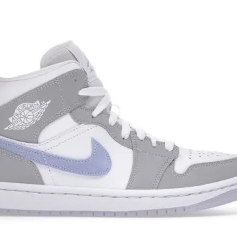 Nike Air Jordan Gray and White with Blue Accent